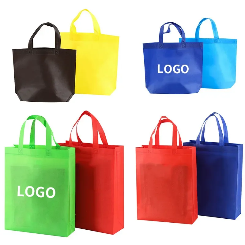 Printed Eco Grocery Printable Gift Reusable Recycled Non-woven Laminate Promotional Custom Non Woven Shopping Tote Bag with logo manufacture