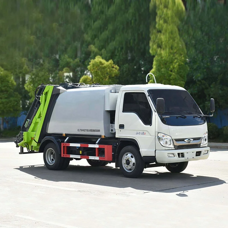 Foton 5 CBM Garbage Compactor Truck Small Compression Garbage Truck Refuse Trash Collection Vehicle
