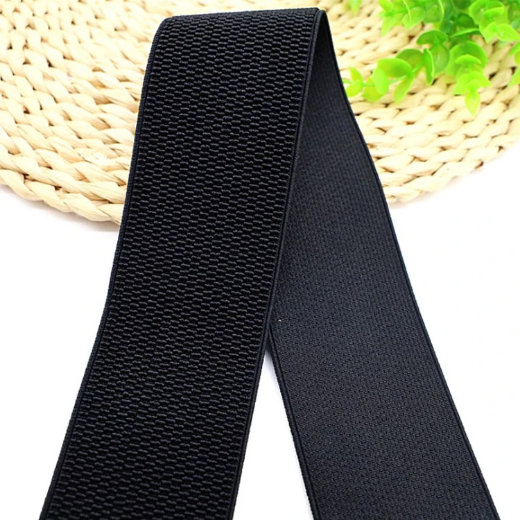 High Tenacity Polyester Latex Elastic Band Elastic Webbing Band with High Elasticity