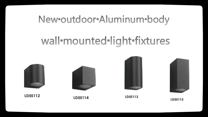 Aluminum outdoor wall lights exterior wall mounted up down round GU10 light with best price