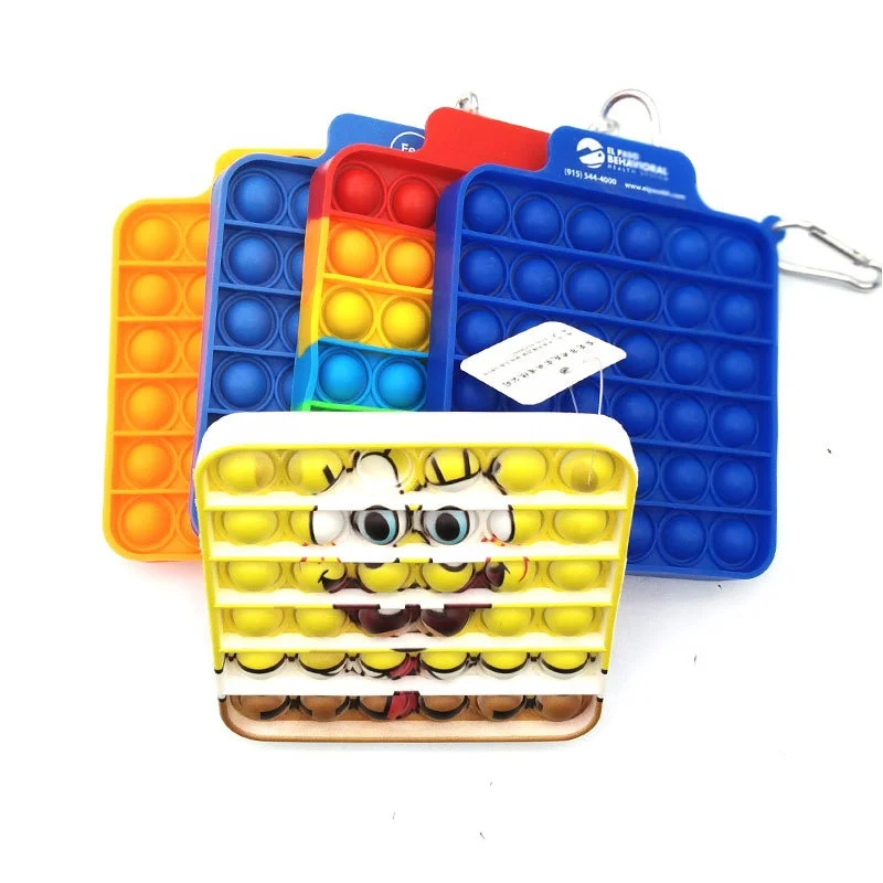 OEM ODM Fidget Pulseras Pop De Burbuja Silicone Custom Logo Push