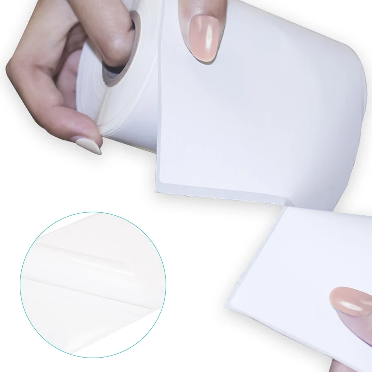 Adhesive Paper Custom Stickers Roll Direct Thermal 4x6 Labels 100x150 Shipping Labels Printer Barcode Labels Roll