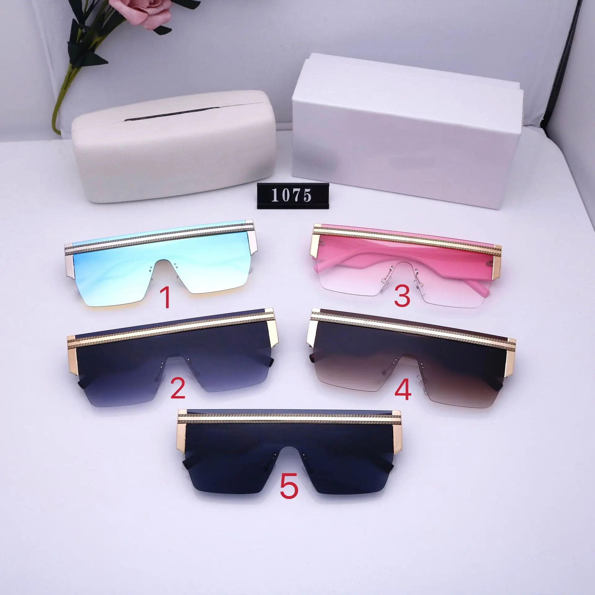 2022 Luxury Italy Designer Brand Sunglasses Men And Women Metal Frame Sun  Shades With Brand Logo Sun Glasses 1075 - Buy Luxury Italy Designer Brand  Sunglasses,Men And Women Metal Frame Sun Shades,Brand