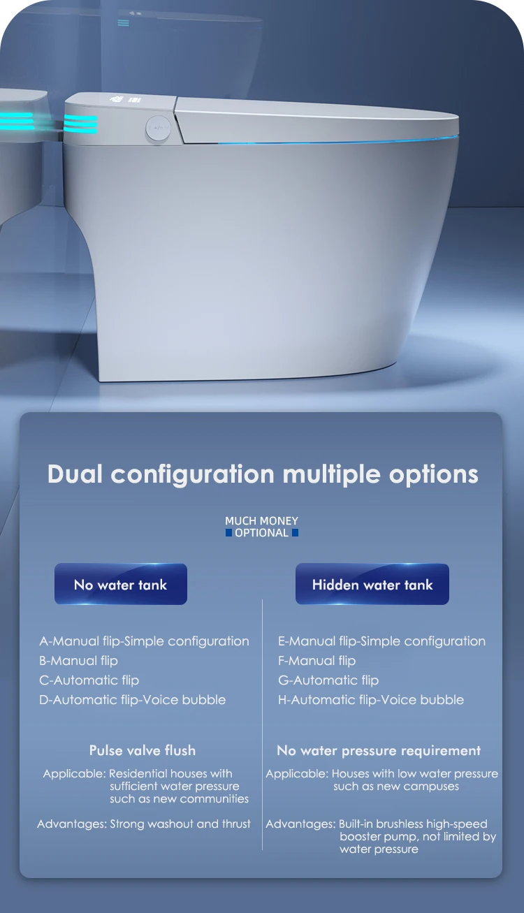 product new design intelligent toilet one piece water closet automatic toilet bowl ceramic smart intelligent wc smart toilet-11