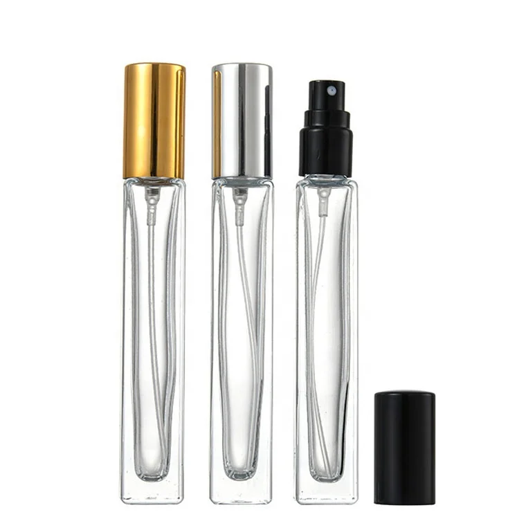 10ml 15ml  mini clear transparent empty perfume tester sample spray glass bottle for cosmetic use