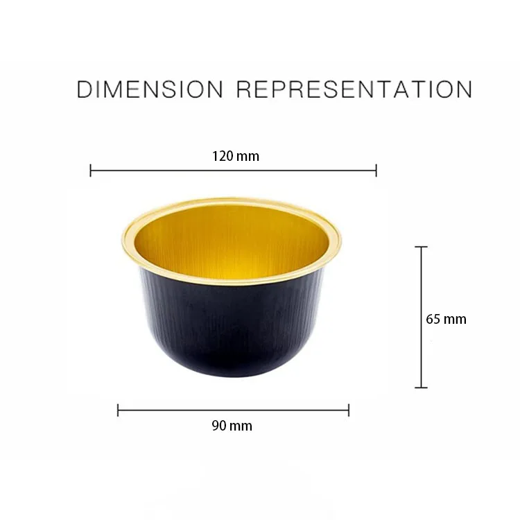 product 455ml round besting cake bowl disposable cake containers baking cups wholesale food grade aluminium foil box for baking-3