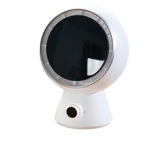 Bladeless Turbo Rechargeable USB Desktop Auto Oscillating Fan 4000mAh Adjustable Digital Display Manual for Household