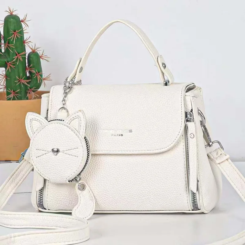 2025 Designer Women's PU Leather Handbags Shoulder Bags Zipper Closure Sacs Main Pourbag aperçu 12