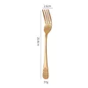 Rose gold dinner fork