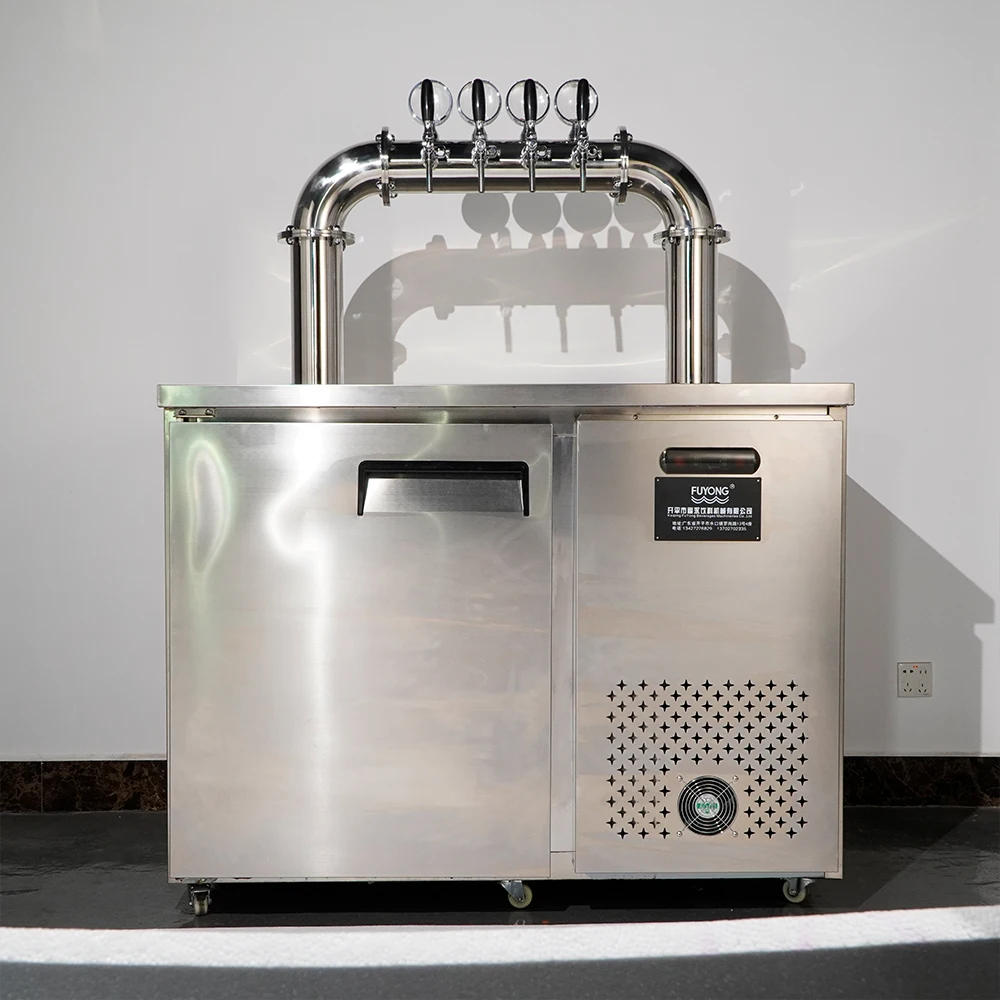 Fuyong Cocktail Party Kegerator Beer Dispenser Dual Cooling Draft Beer ...