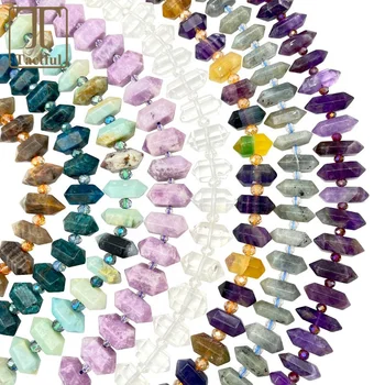 Natura Citrine Lapis amethyst Amazonite fluorite labradorite apatite  Stone Beads jewellery Making Gemstone Beads