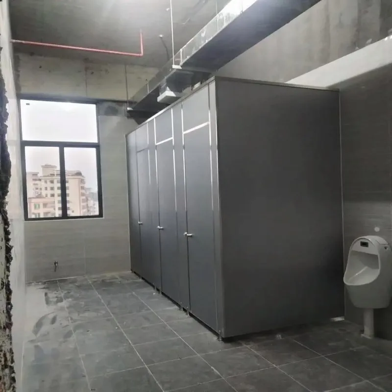 Moistureproof 12mm HPL Sheet Toilet Cubicle Partition Integral Building Partition Wall Shower Cubicle for Gym