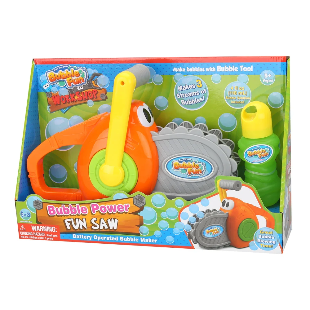 Kids Outdoor Bubble Gun for Kids and Toddlers, Chainsaw Bubble Blower –  BriteNway