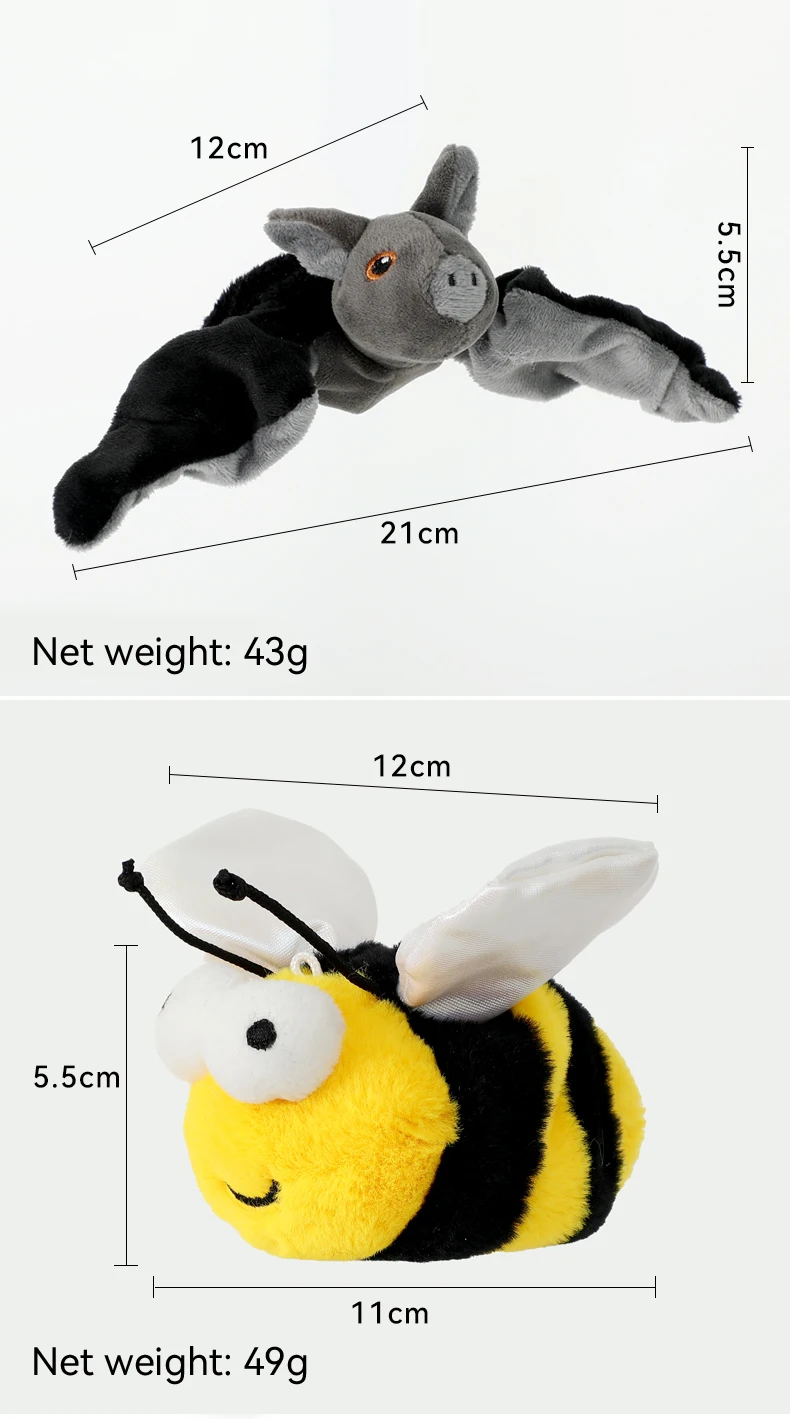 Pet Plush Toy Flapping Sound Shaking Shaking Bird Electric Cat Toy Pet Self High Simulation Fish Swinging wings Bird manufacture
