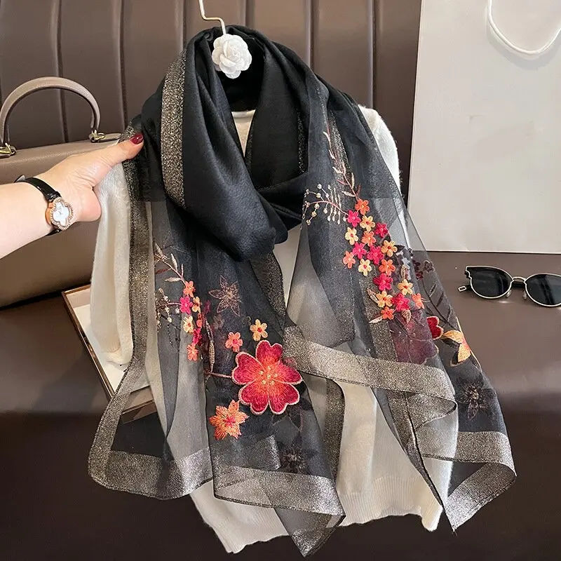 Elegant Embroidery Shawls for Women Perfect for Evening