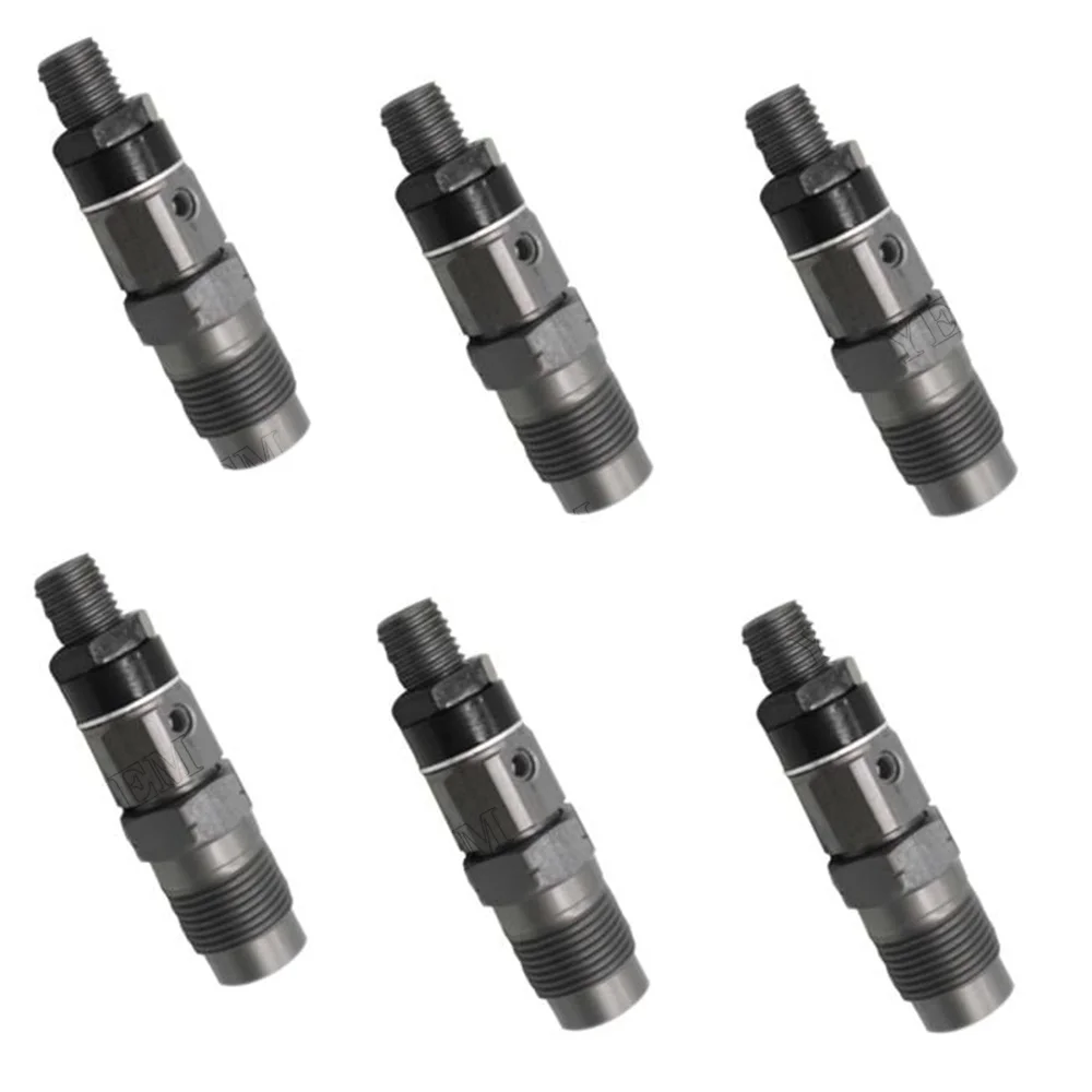 6 PCS Fuel Injector 093500-3400 23600-64050 for Toyota Engine 1HZ 2C Land Cruiser 4.2L