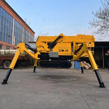 Hot Sale hydraulic motor multifunctional mobile diesel hoisting crawler crane spider mini crane for sale