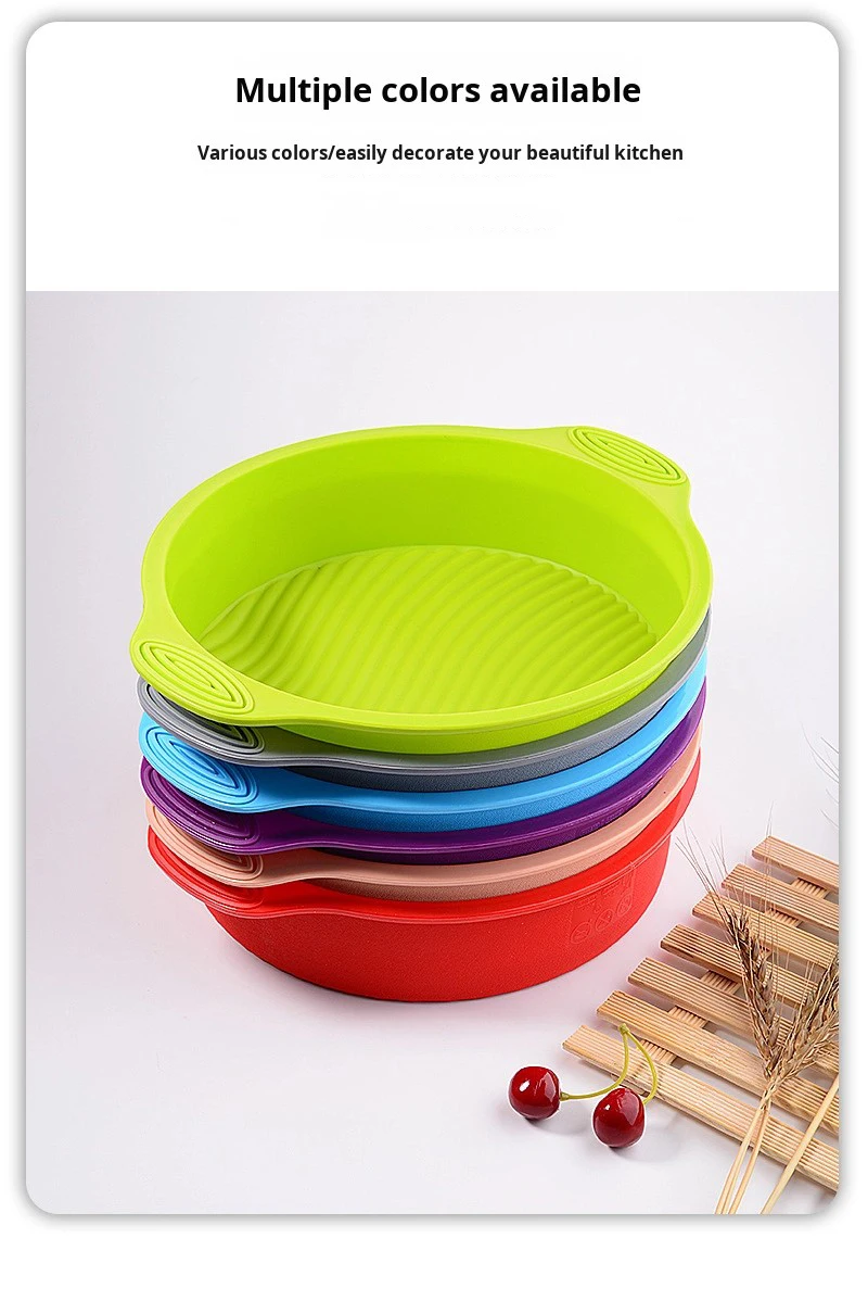 10-Inch Round Food Grade Silicone Mold Easy Release Baking Tool for Cake & Chiffon Cake Essential Cake Tools factory