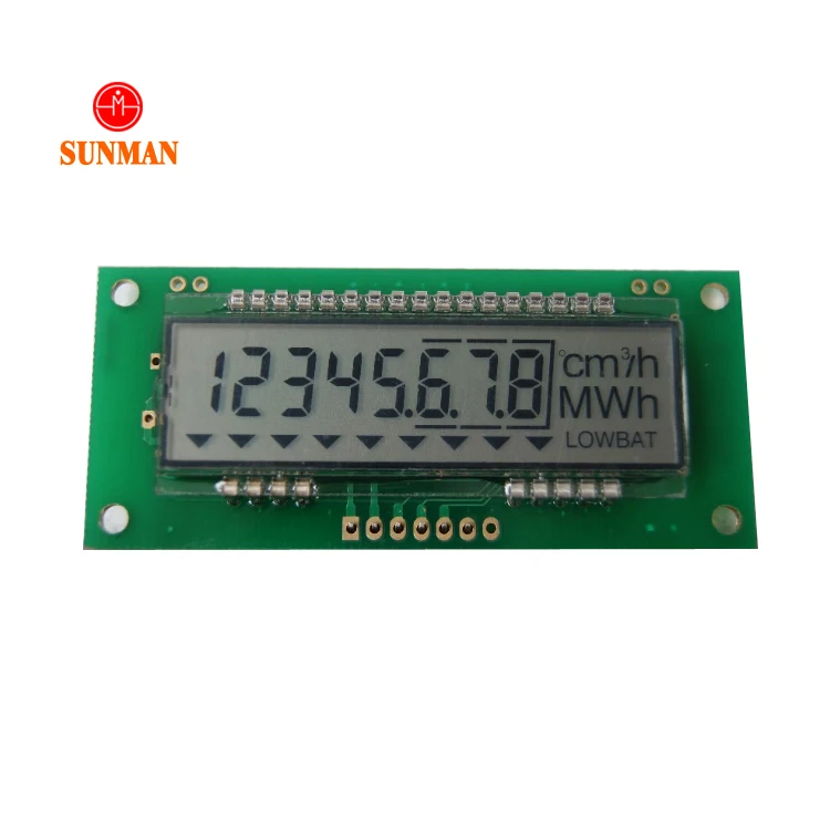 7 Segment Lcd Display For Water Meter 