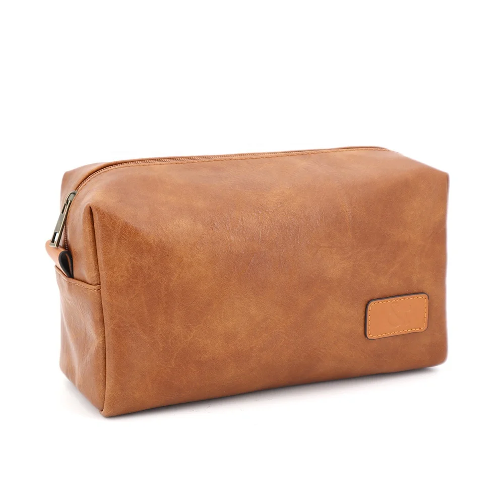 
Фабричный OEM косметичка из искусственной кожи, мужская сумка для туалетных принадлежностей, органайзер, косметичка с логотипом на заказ, кожаная сумка на молнии 