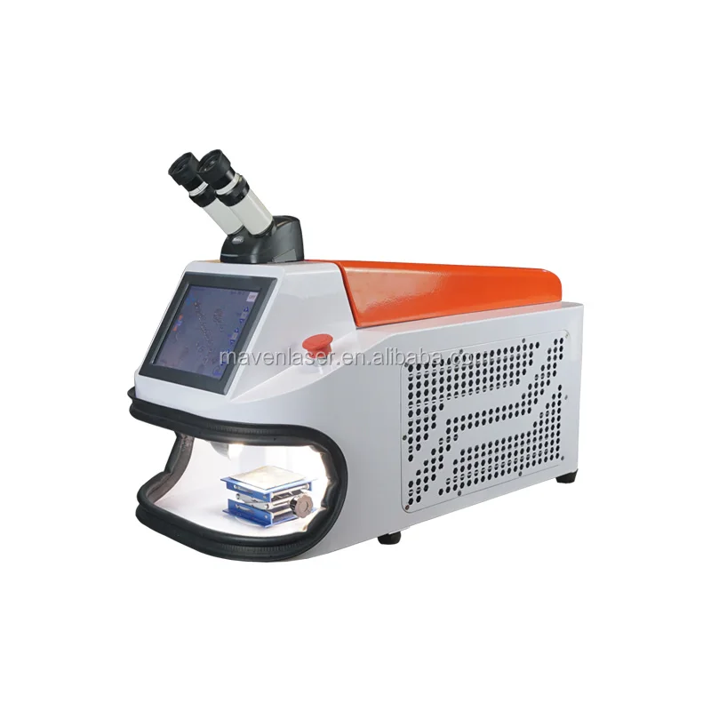 Compact Size Table Top Jewelry Welder for Gold Silver Steel Brass 150w Yag Laser Welding  Lcd Screen Microscope