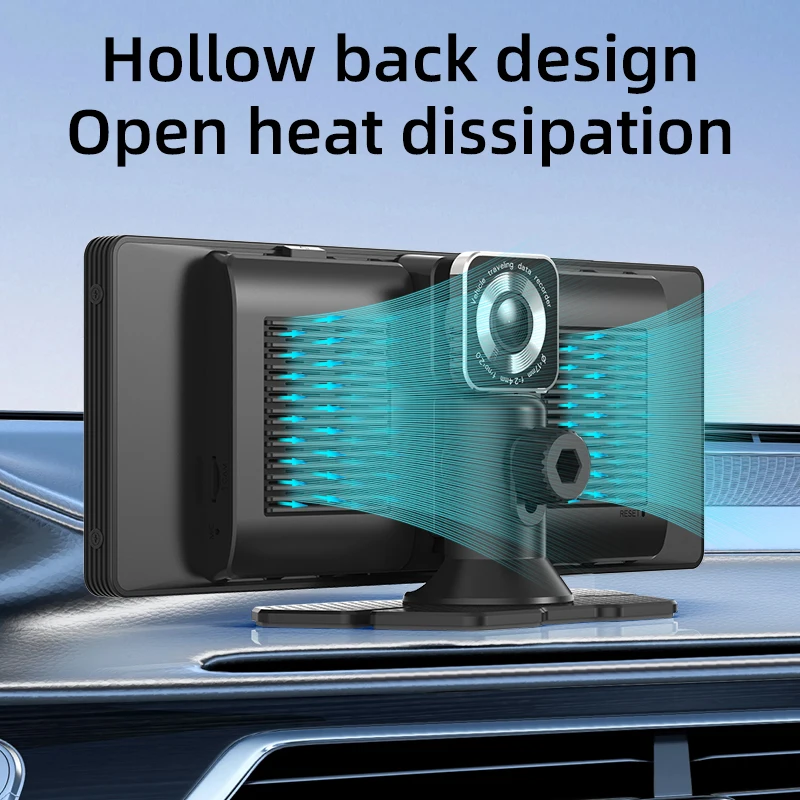 New Arrival 10.26" Dash Cam Front and Rear 4k Dual Lens CarPlay HD Car DVR GPS Black Box for Automobile Recording