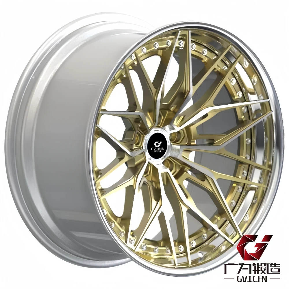 GVICHN High quality deep lip forged car wheels rims 19 20 21 22 23 inch 2 piece forged custom car wheels