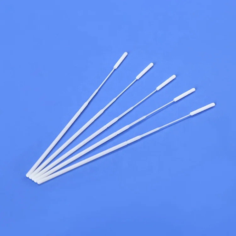 individual packing nylon nasopharyngeal swab flocked oral nasal