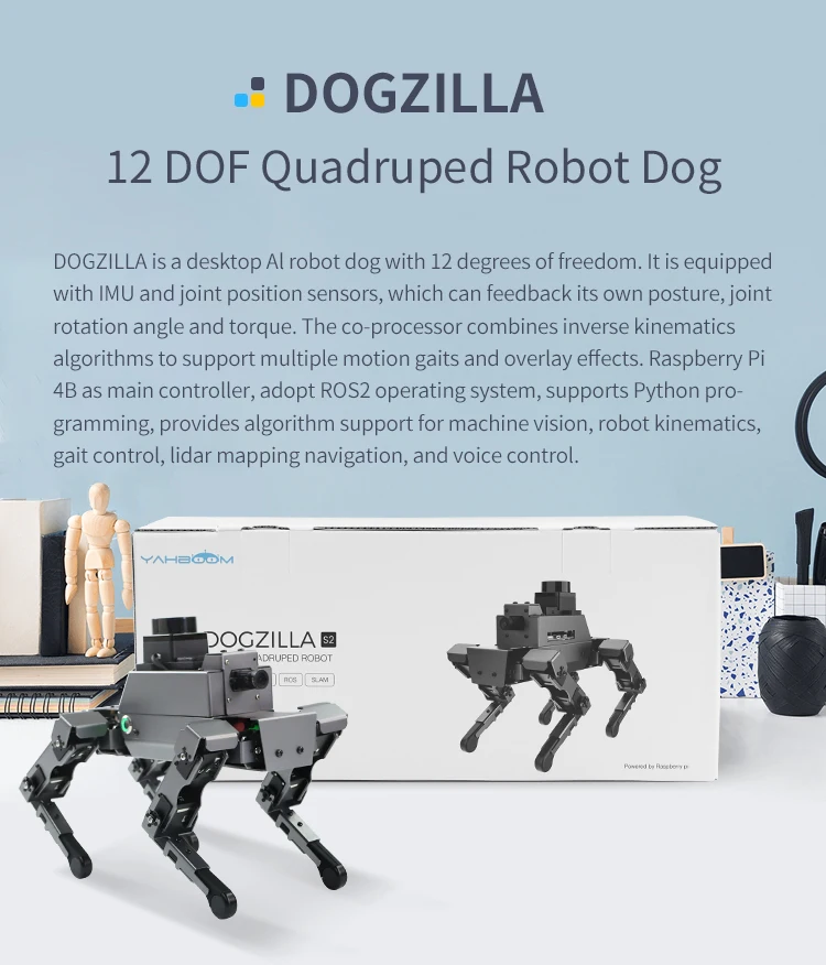 12dof Dogzilla S1 S2 Quadruped Bionic Robot Dog With Ai Visual ...