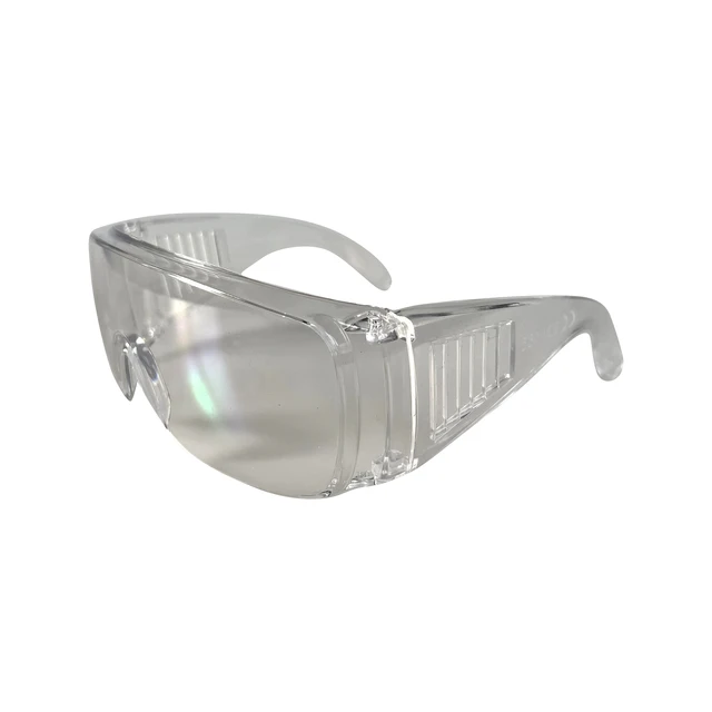 EN 166 PC Clear Lens Anti UV Anti Scratch Eye Protection Safety Over Glasses with Side Protection