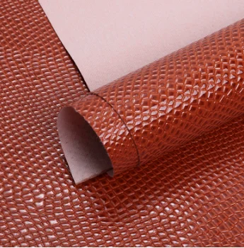 Synthetic Snake Skin Embossed PU Leather for Bag Shoes Wallet Craft Luggage for Upholstery and Accessories