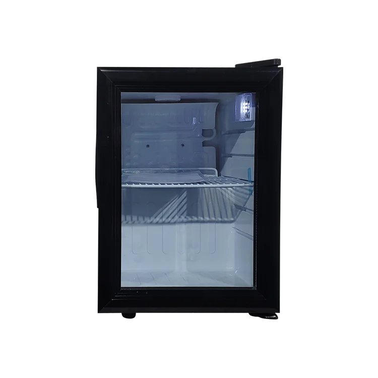MEISDA SC21 21L Mini Compressor Refrigerator Glass Door Single-Temperature Adjustable Shelf Air Cooling for Display Hotels Bars