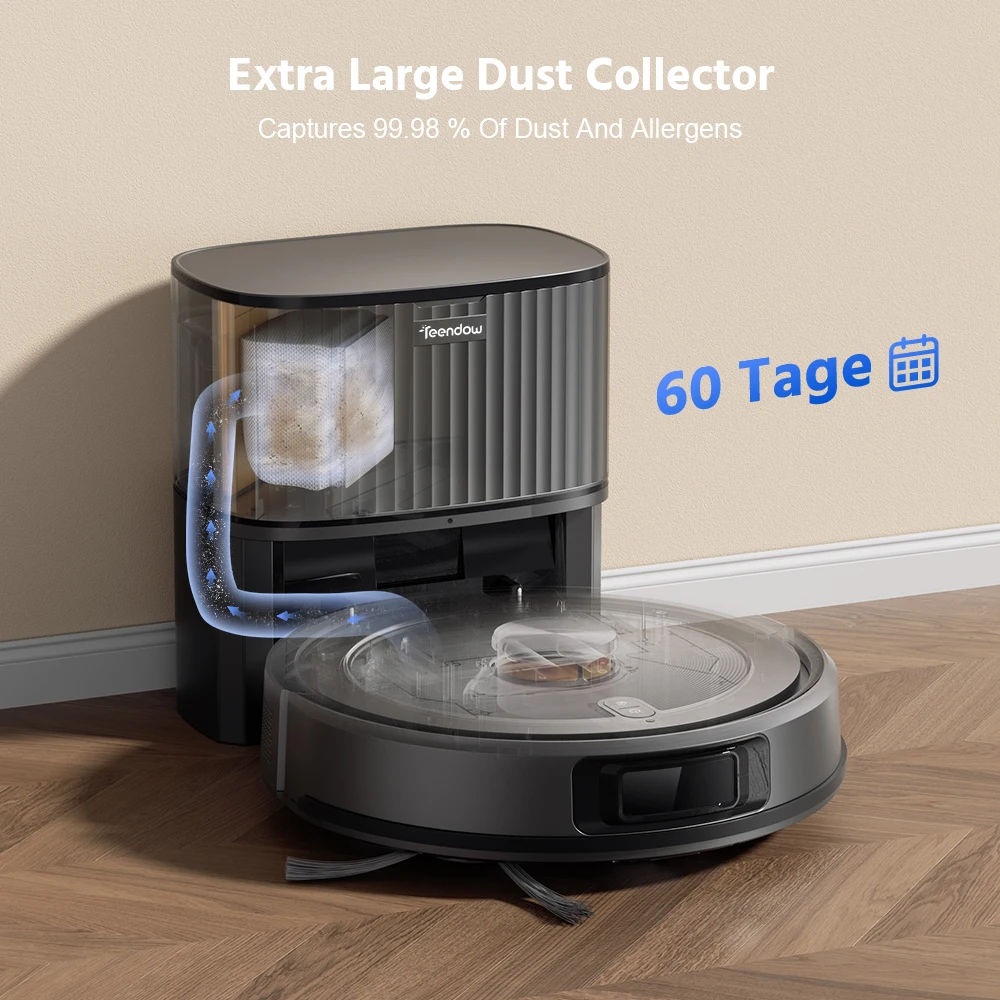 Teendow Aspirateur Staubsauger Robot Vacuums Lds Laser Robotic Sweeper Vacuum Cleaner Robot Vacuum Self Empty