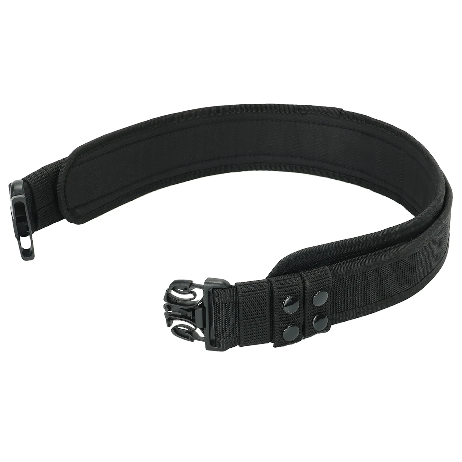 Tactical Waist Battle Belt Multi Sizes Rigger Molle Padded Patrol Belt with 4 D-Rings for Outdoor Sport Work Training Equipment