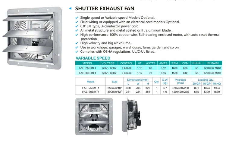 Cooling Air Metal Fan, Wall, 220, Electric - detail 10