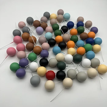 different size mixed ball one bag Birthday cake decoration Matte macaron ball baking foam party supplies