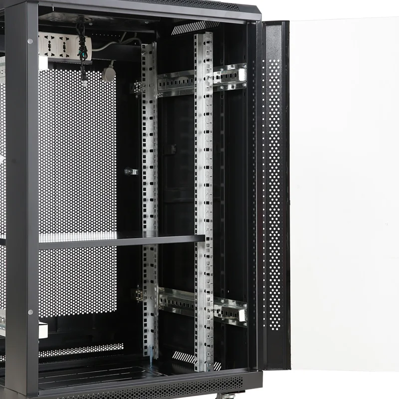 42U Server Racks with Perforated Doors 19 Inch Standard Network Cabinet Stock Product with Capacities