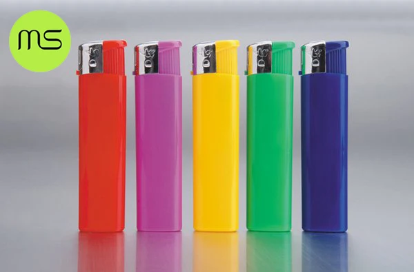 MS Advertising Plastic Disposable Flame Electronic Lighter for Cigarette