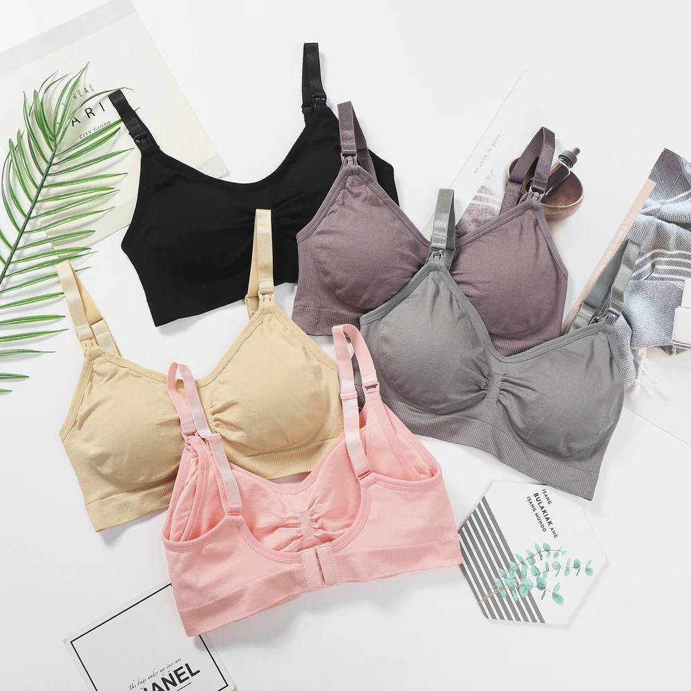 Seamless Plus Size Nursing Bra Breathable Women Breastfeeding Underwear High Quality Push Up