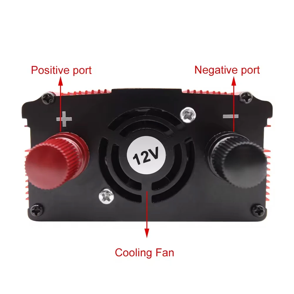 Mini Improved 2024 Latest Technology Inverter 12V 220V 1000W Automotive Power Inverter Charger Converter With Fan Wholesale