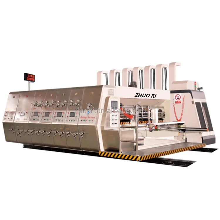 Easy to Flexographic Carton Box Printing Machine Pizza Boxs Corrugated Paper Cardboard Box Flexo Printer Printing Making Machine
