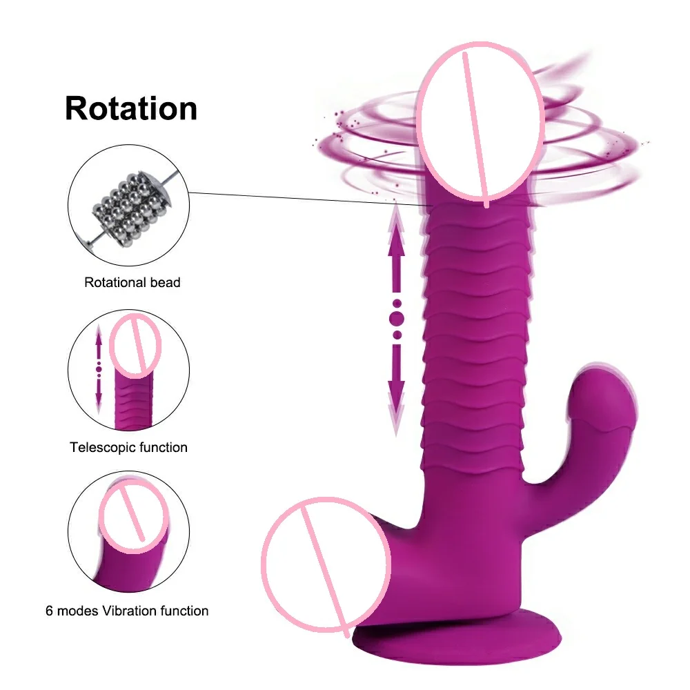 Anal Stimulation Telescopic Dildo Remote Control Vibrator Suction Cup Women  Vagina Stimulation Female Masturbation Sex Toy| Alibaba.com