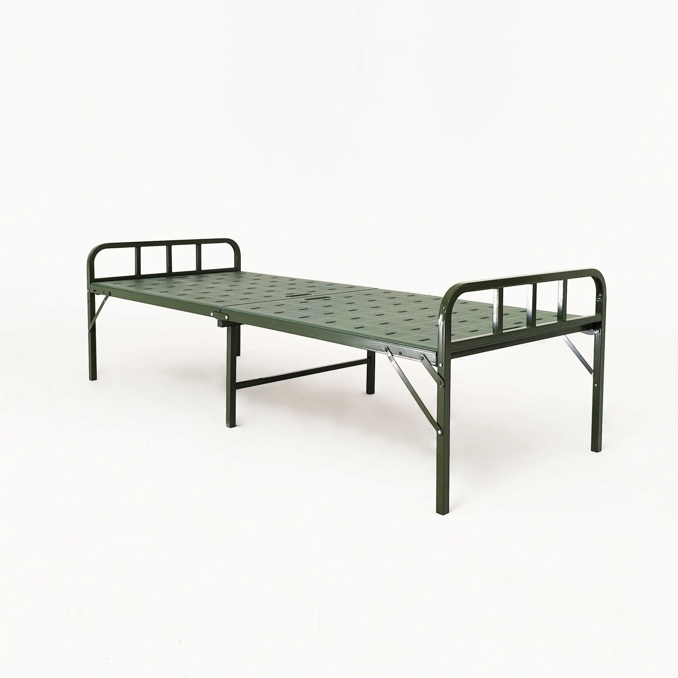 Fold-able Easy Carrying Iron and Metal Folding Bed Stretcher Folding Camping Bed