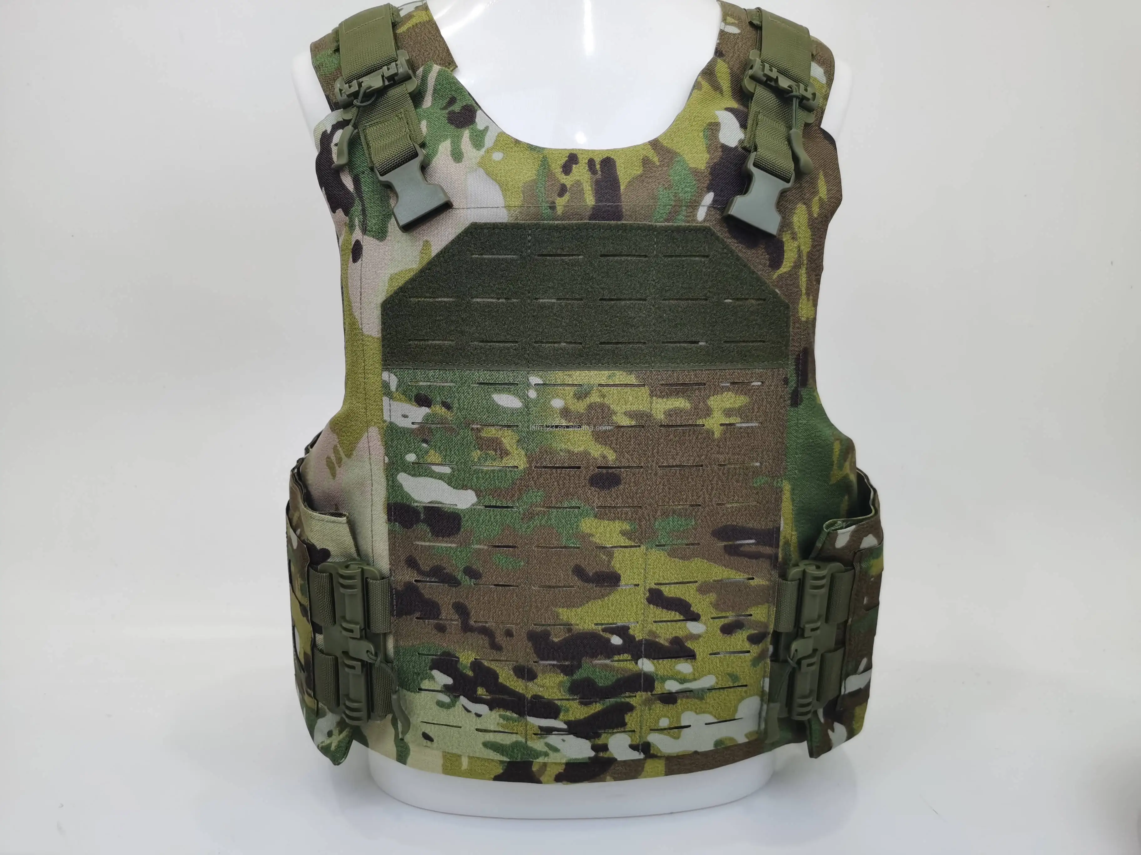 Chaleco táctico Molle verde de 3