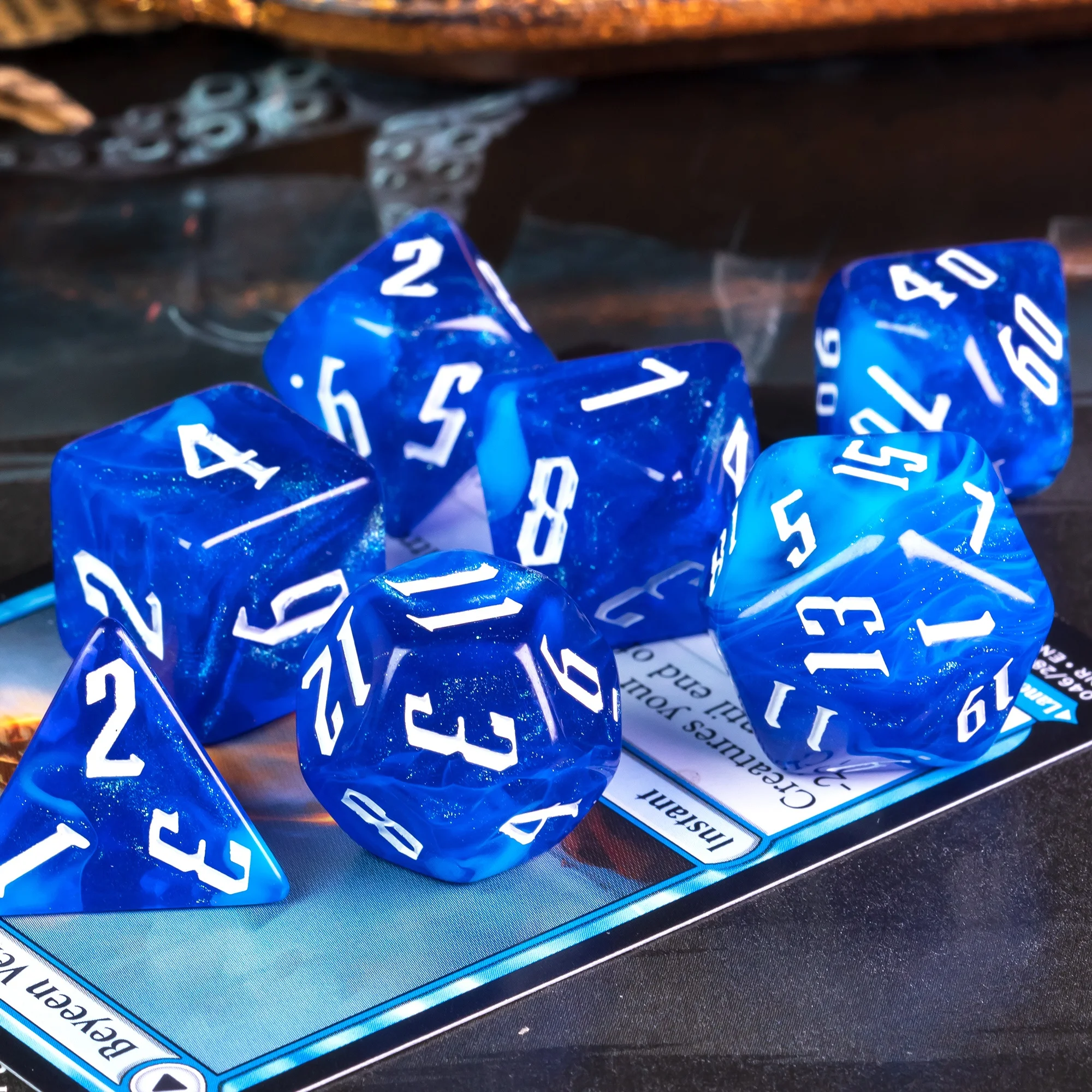 Пластиковые многогранные игровые кости Udixi с логотипом под заказ Подземелья и Драконы набор акриловых костей ролевая игра 2 смешанных