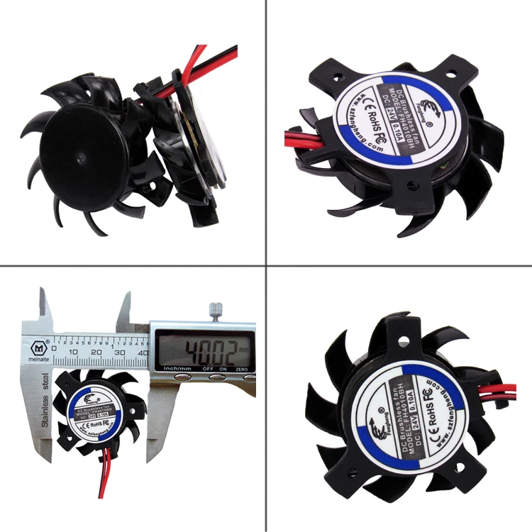 Printer Parts Fan, 3D, 12V24V, 40x40x10mm, Axial - detail 6