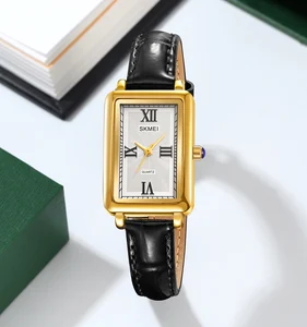 SKMEI 2171 Elegance Fashion Lady Quartz Watches Top Selling Genuine Leather Bulk Watches Custom logo Women Watch