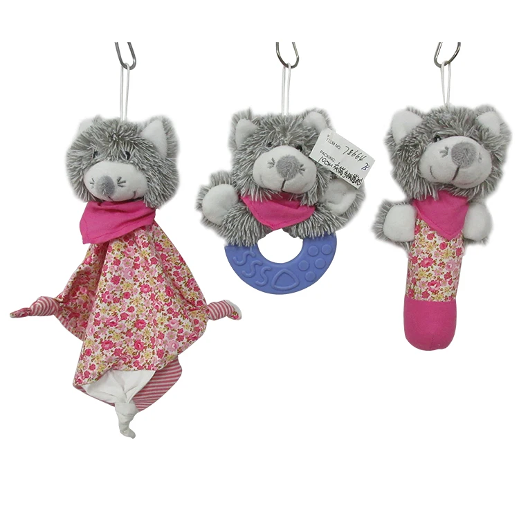 Детские плюшевые животные погремушки игрушки Прорезыватели мягкие колокольчик Мягкие плюшевые детские нагрудники