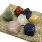 Wholesale Semi-precious Healing Rough Stone Seven Chakras Sets Crafts