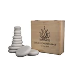 Wholesale Massage Stone In Wooden Box Set Massage Bed Jade Stone Massage Set